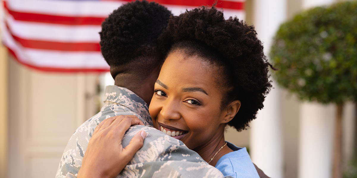 Woman Hugging Vet